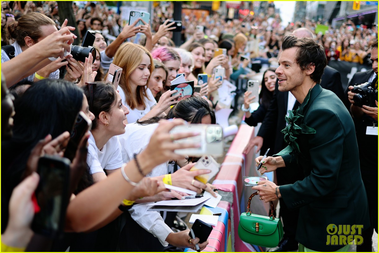 Harry Styles Doesn't Miss The Fans During 'My Policeman' Premiere During TIFF