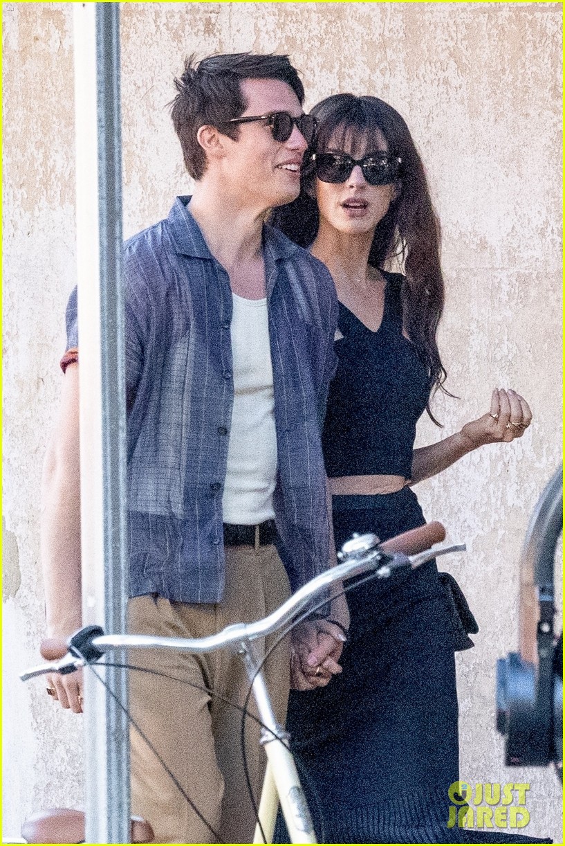 Nicholas Galitzine Wraps His Arm Around Anne Hathaway While Filming 'The Idea of You'
