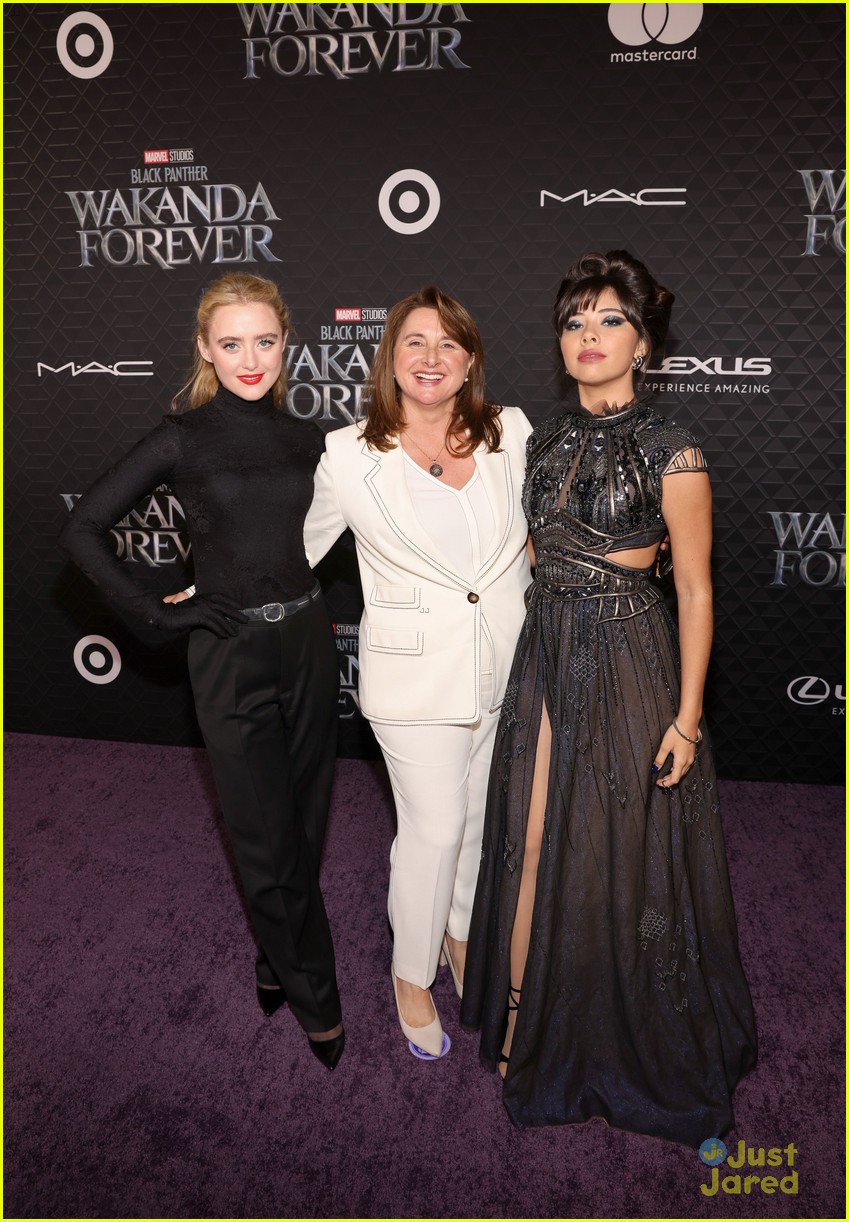 New Marvel Stars Dominique Thorne & Kathryn Newton Attend 'Black Panther: Wakanda Forever' Premiere
