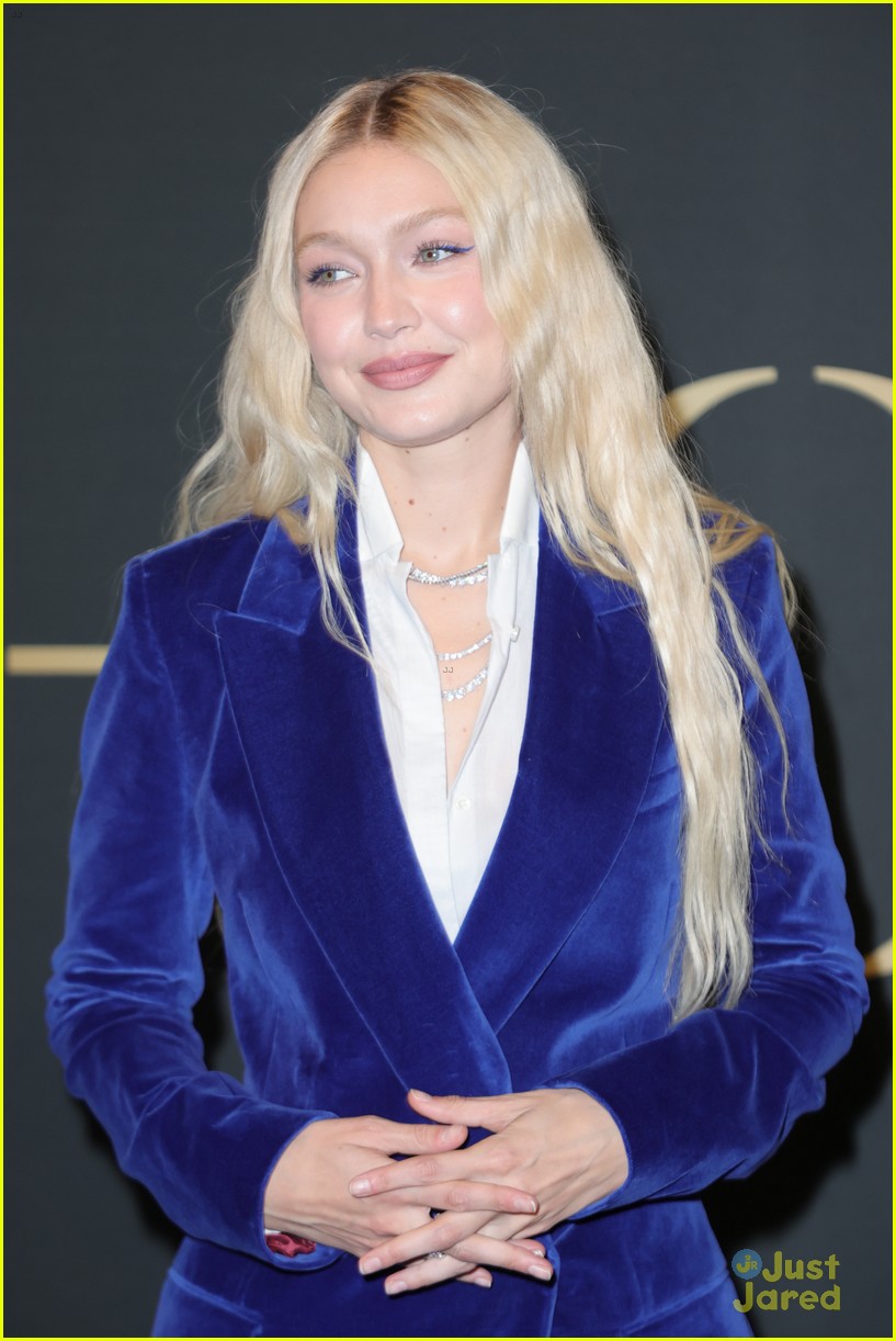 Gigi Hadid Presents Tommy Hilfiger with Award at WWD Honors