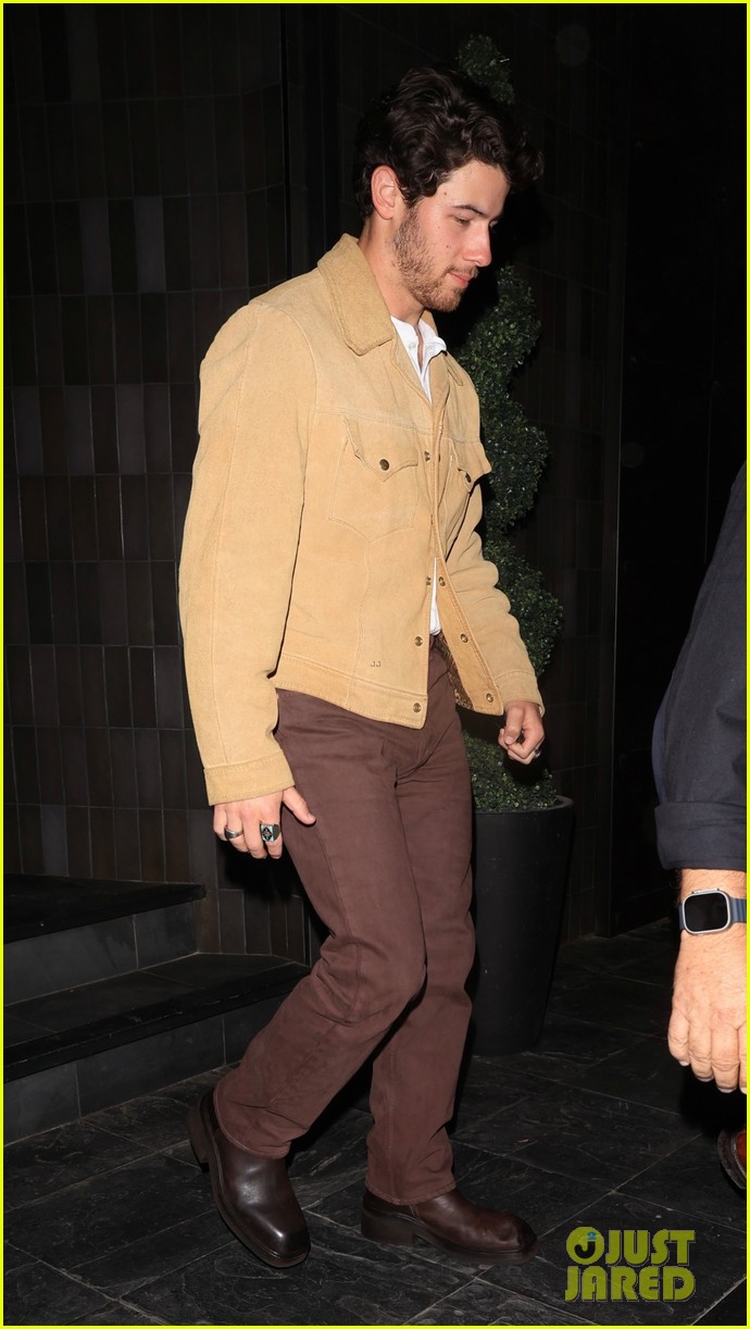 Nick Jonas Grabs Dinner with Big Bro in Joe in West Hollywood