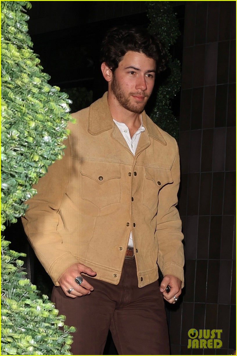 Nick Jonas Grabs Dinner with Big Bro in Joe in West Hollywood