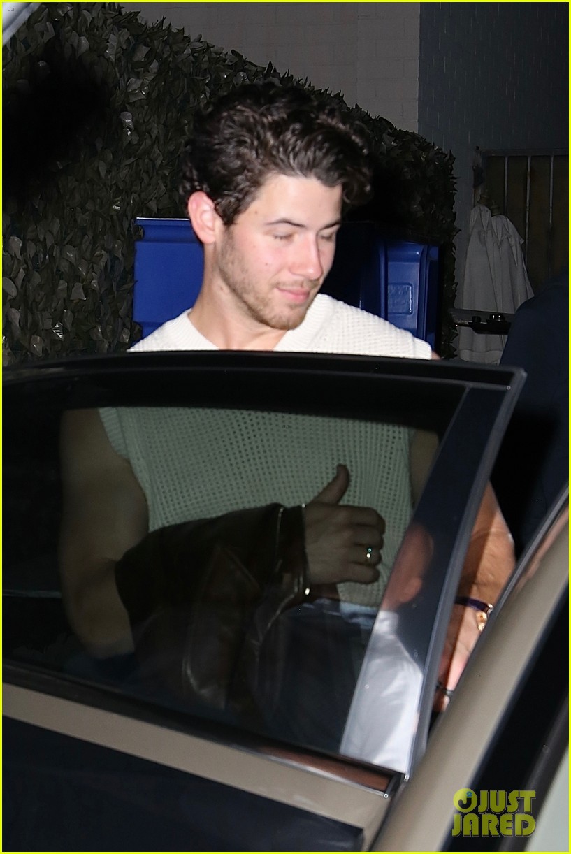 Nick Jonas Heads Out For Dinner In West Hollywood