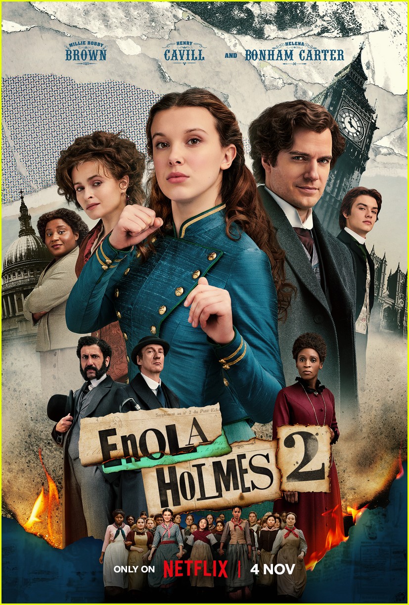 Millie Bobby Brown, Louis Partridge & More Star In New 'Enola Holmes 2' Trailer - Watch Now!