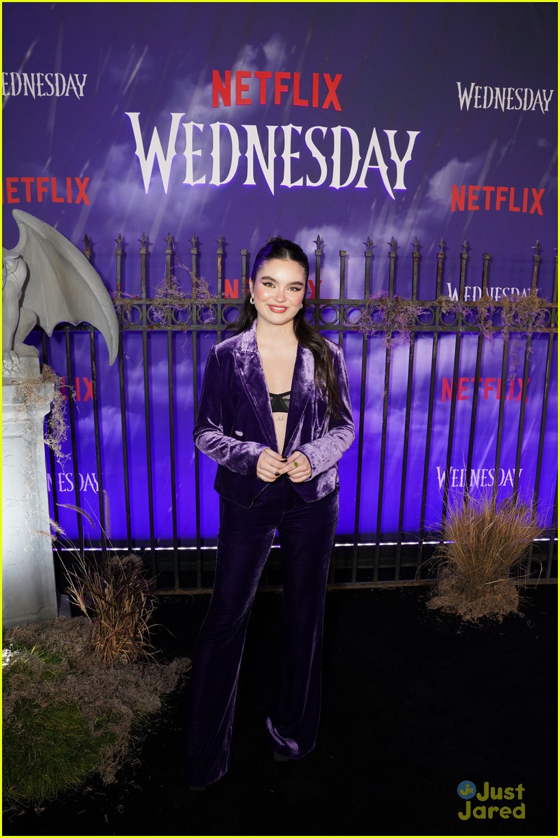 Maddie Ziegler & Ariana Greenblatt Support Jenna Ortega at 'Wednesday' Premiere