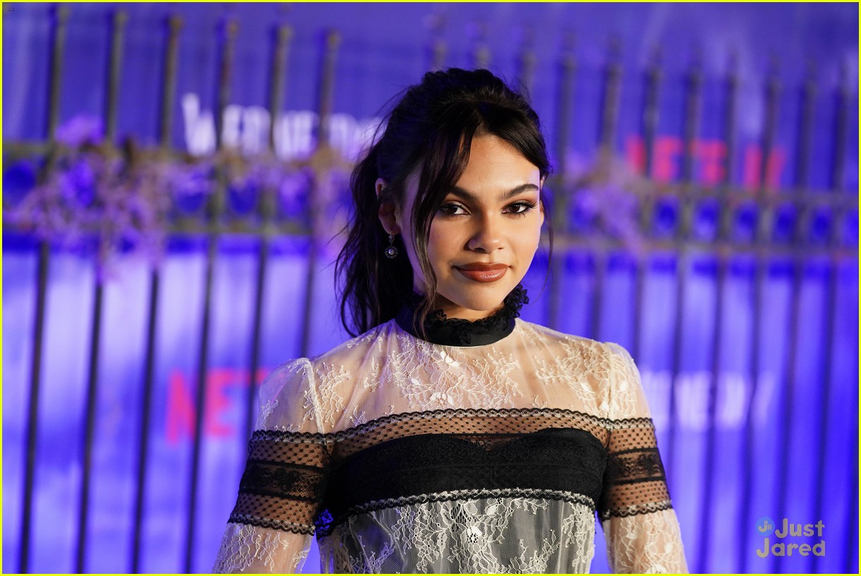 Maddie Ziegler & Ariana Greenblatt Support Jenna Ortega at 'Wednesday' Premiere