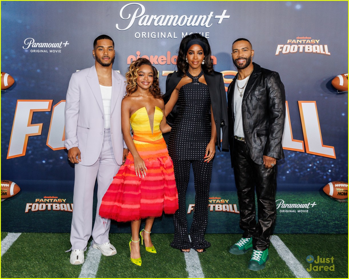 Marsai Martin & Kelly Rowland Share Sweet Moment at 'Fantasy Football' Premiere