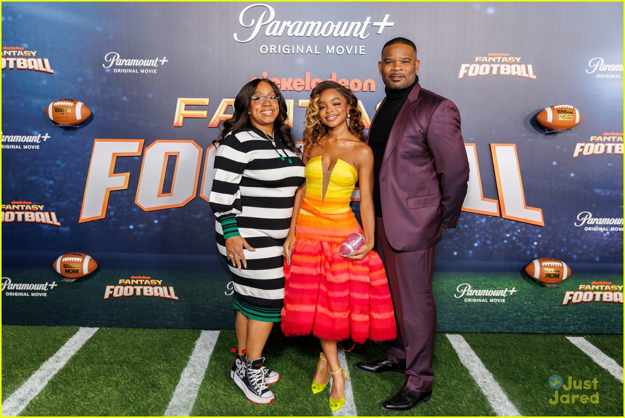 Marsai Martin & Kelly Rowland Share Sweet Moment at 'Fantasy Football' Premiere