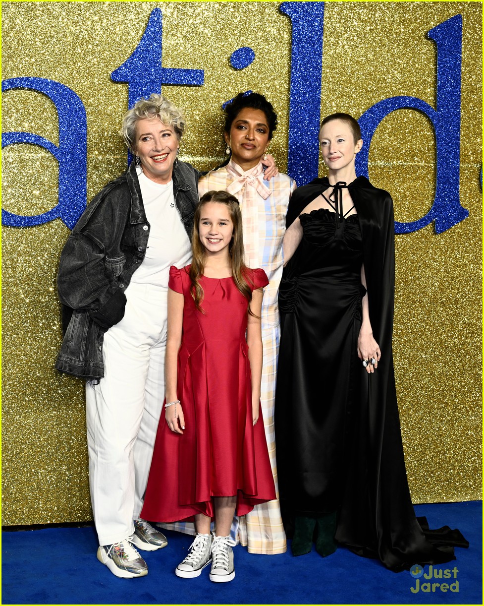 Alisha Weir Shares Sweet Hug With Emma Thompson at 'Matilda' Premiere