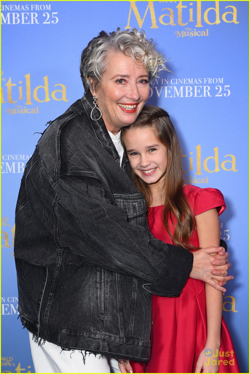 Alisha Weir Shares Sweet Hug With Emma Thompson at 'Matilda' Premiere