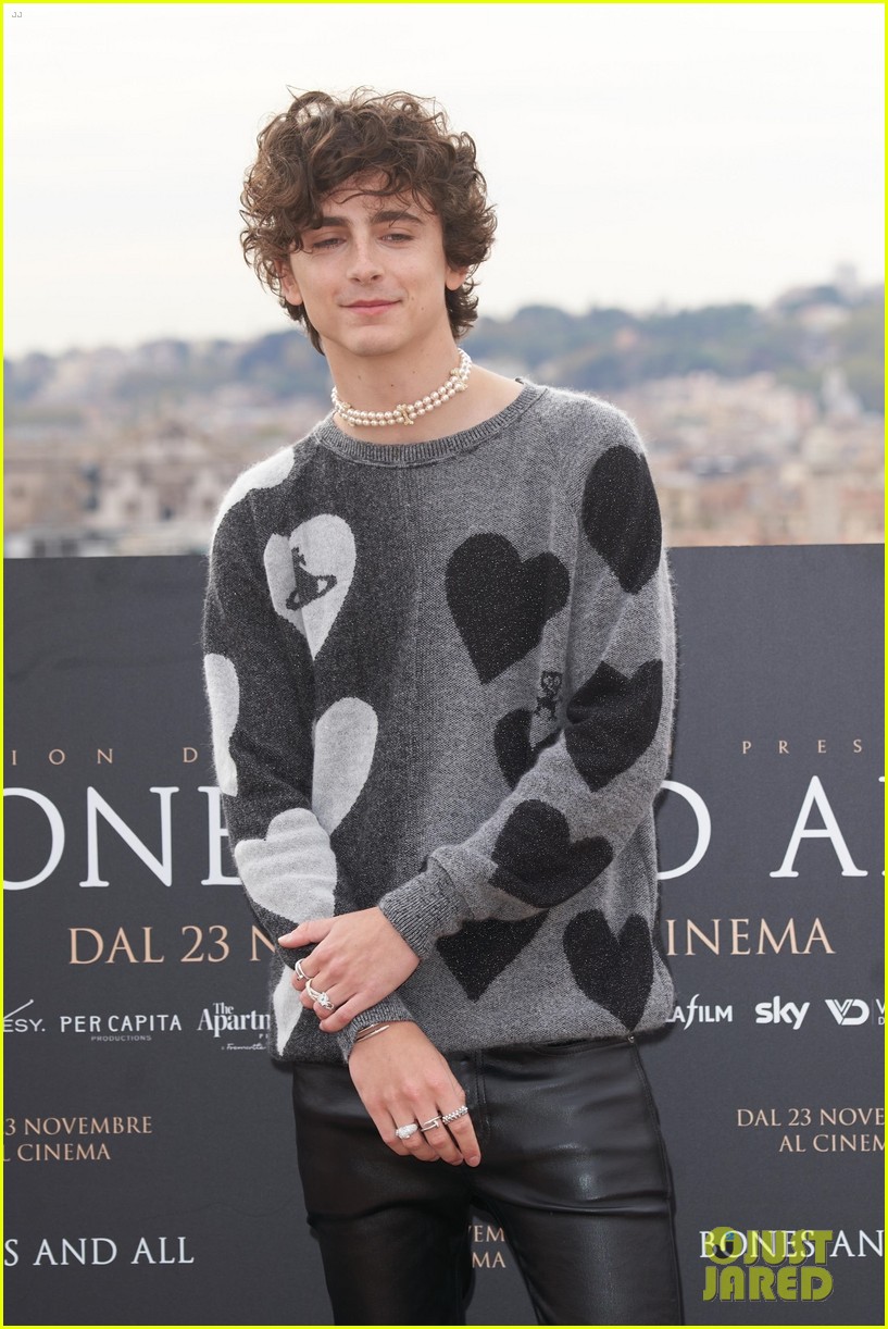 Timothee Chalamet Strikes a Pose at 'Bones & All' Photocall in Rome