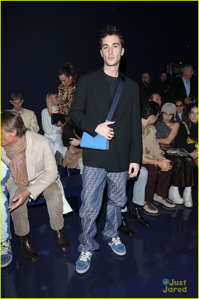 Nicholas Galitzine, Hunter Doohan & Jonah Hauer-King Sit Front Row at Fendi Fashion Show