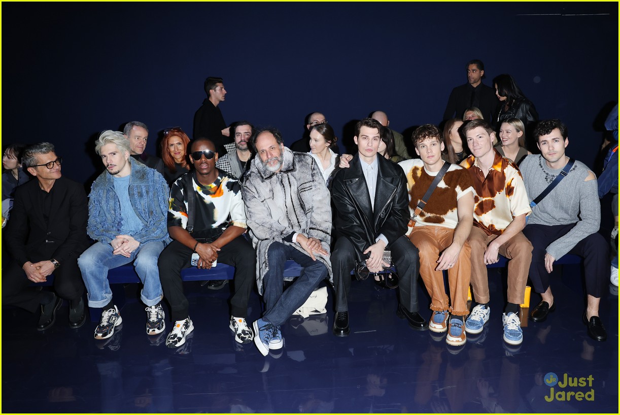 Nicholas Galitzine, Hunter Doohan & Jonah Hauer-King Sit Front Row at Fendi Fashion Show