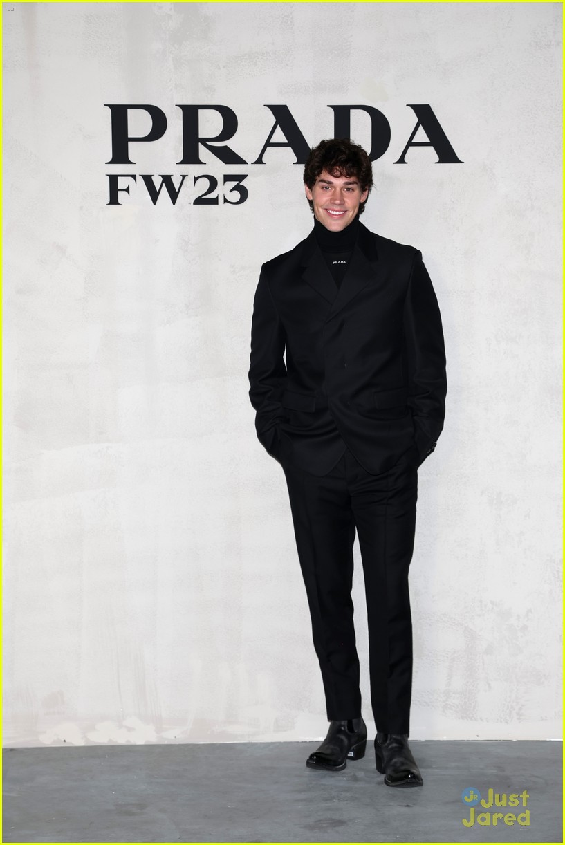 Hero Fiennes Tiffin, Louis Partridge, Noah Beck & More Step Out for Prada Fashion Show