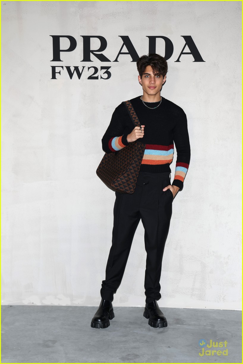 Hero Fiennes Tiffin, Louis Partridge, Noah Beck & More Step Out for Prada Fashion Show