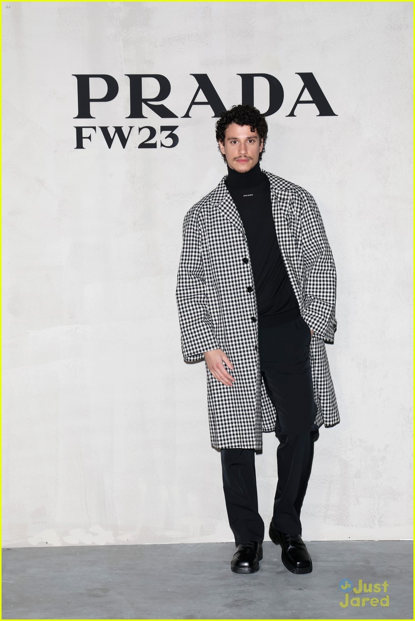 Hero Fiennes Tiffin, Louis Partridge, Noah Beck & More Step Out for Prada Fashion Show