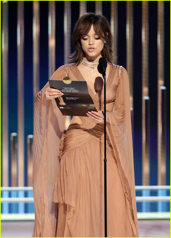 Disney Channel Alums Jenna Ortega & Selena Gomez Meet Up at Golden Globes