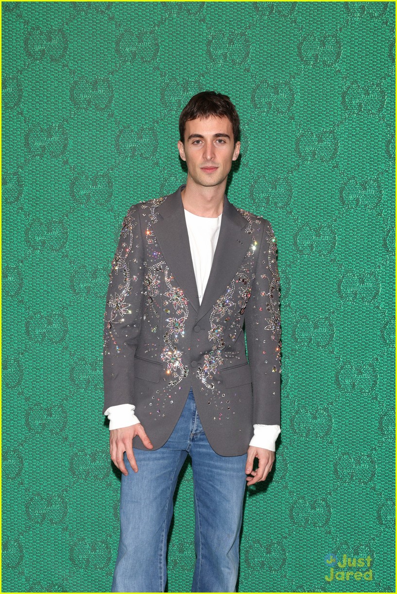 Percy Hynes White Sits Front Row at Gucci Milan Show After Attending Golden Globes