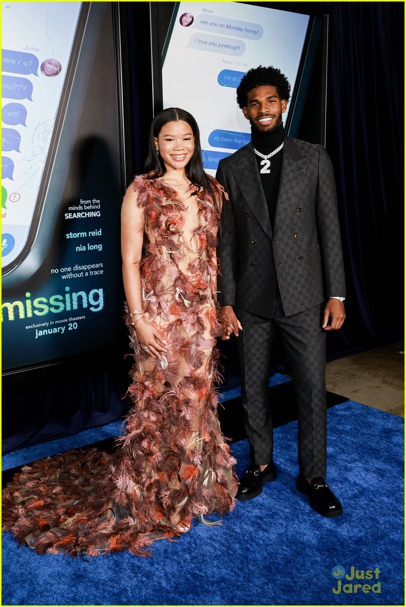 Storm Reid Makes Red Carpet Debut with Beau Shedeur Sanders at 'Missing' Premiere