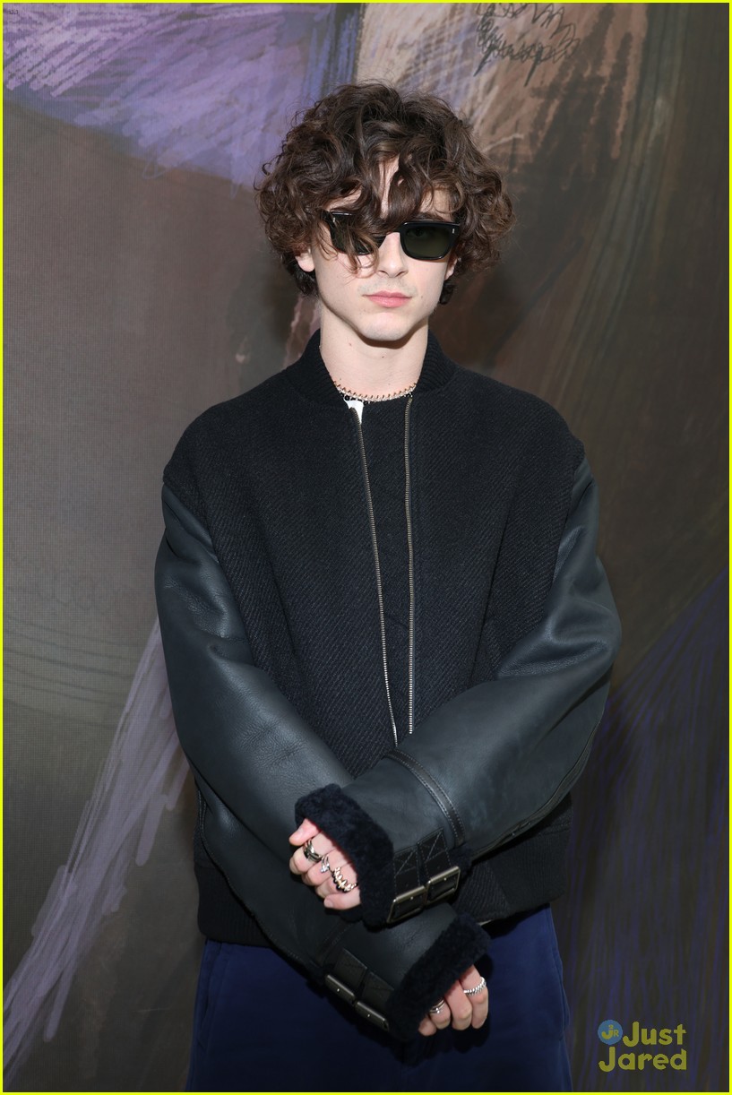 Timothee Chalamet, Kit Connor & Omar Rudberg Step Out for Loewe Fashion Show