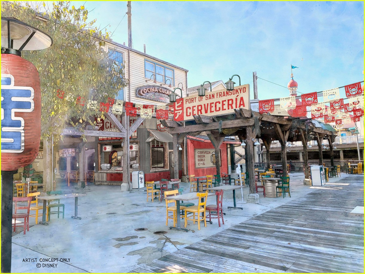 Disneyland Reveals Details & Opening Date for Pacific Wharf Refurbishment to San Fransokyo Square