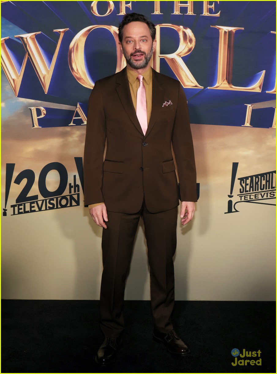 Dove Cameron Suits Up for 'History of the World, Part II' Premiere with Nick Kroll