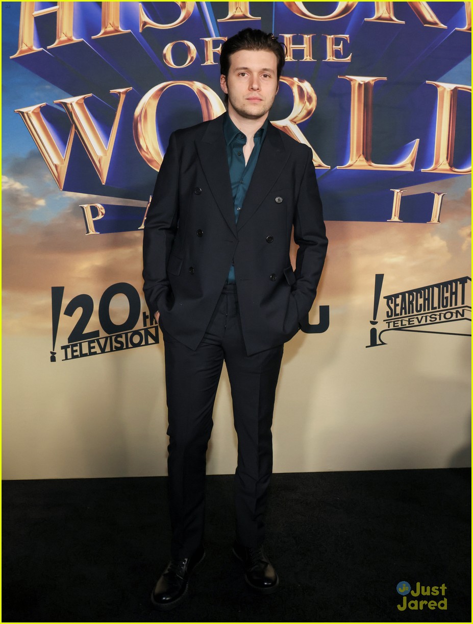 Dove Cameron Suits Up for 'History of the World, Part II' Premiere with Nick Kroll