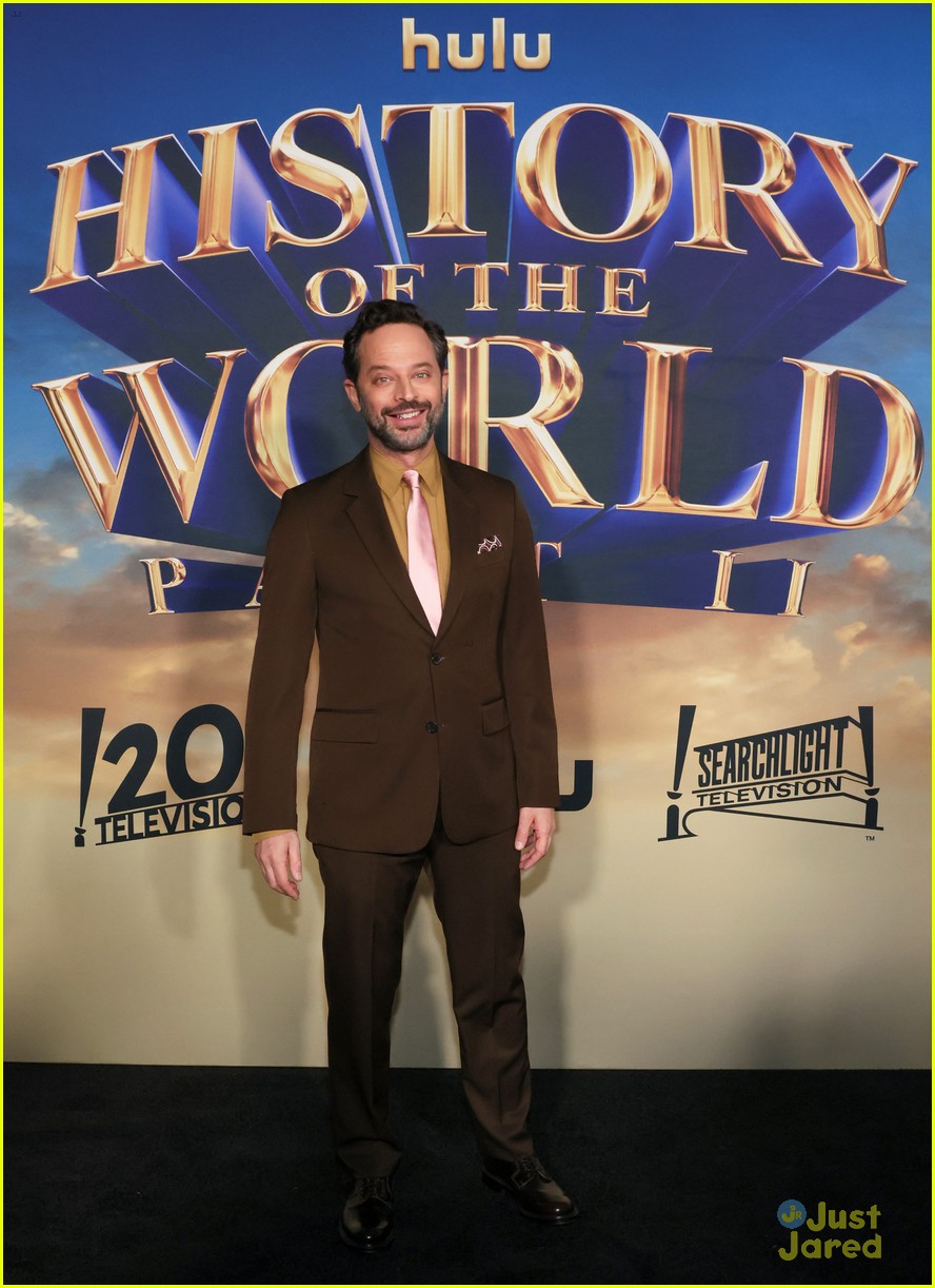 Dove Cameron Suits Up for 'History of the World, Part II' Premiere with Nick Kroll