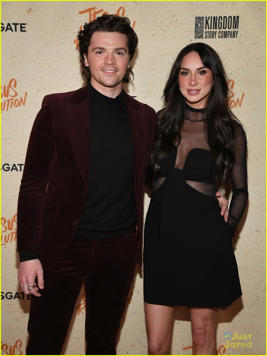 Joel Courtney Premieres New Movie 'Jesus Revolution' with Wife Mia