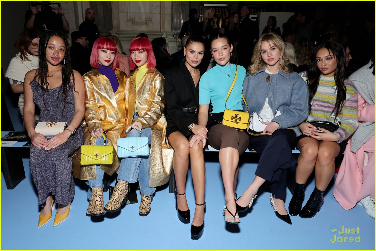 Lana Condor, Maddie Ziegler & Claudia Sulewski Sit Front Row at Tory Burch Fashion Show