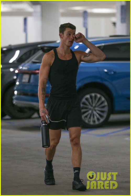 Shawn Mendes Gets in His Gym Pump During Equinox Outing