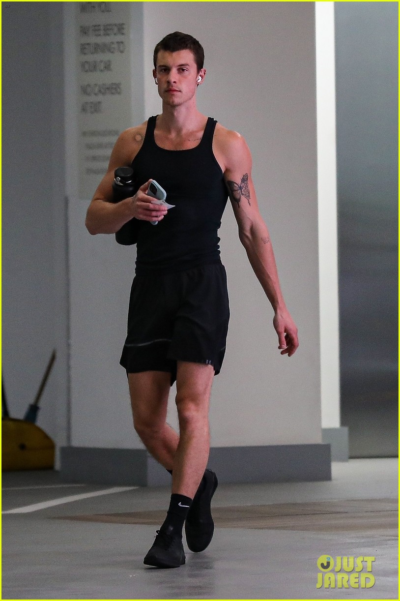 Shawn Mendes Shows Off Chiseled Physique After Gym Session