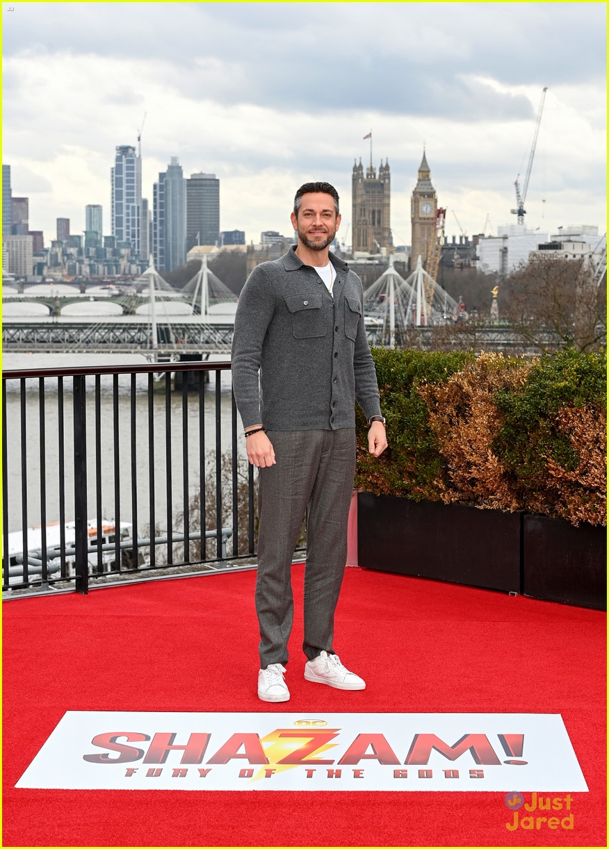 Asher Angel & Jack Dylan Grazer Join 'Shazam! Fury of the Gods' Co-Stars at London Photo Call