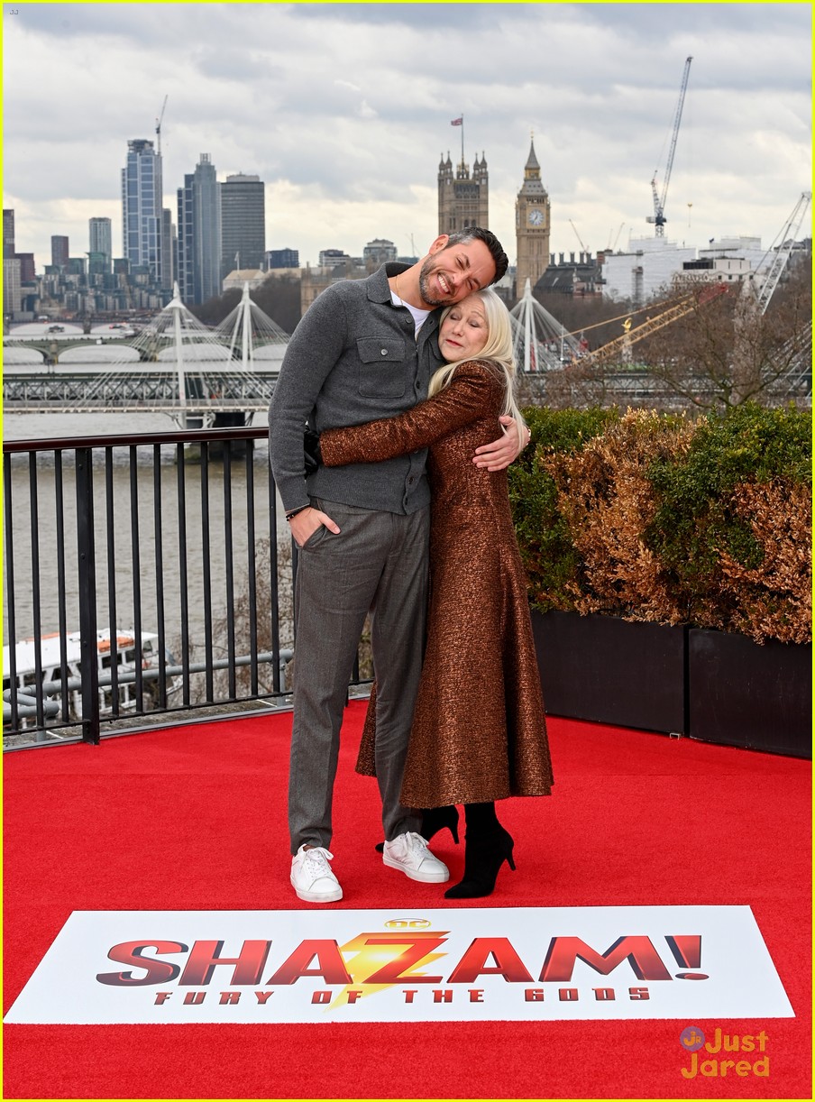 Asher Angel & Jack Dylan Grazer Join 'Shazam! Fury of the Gods' Co-Stars at London Photo Call