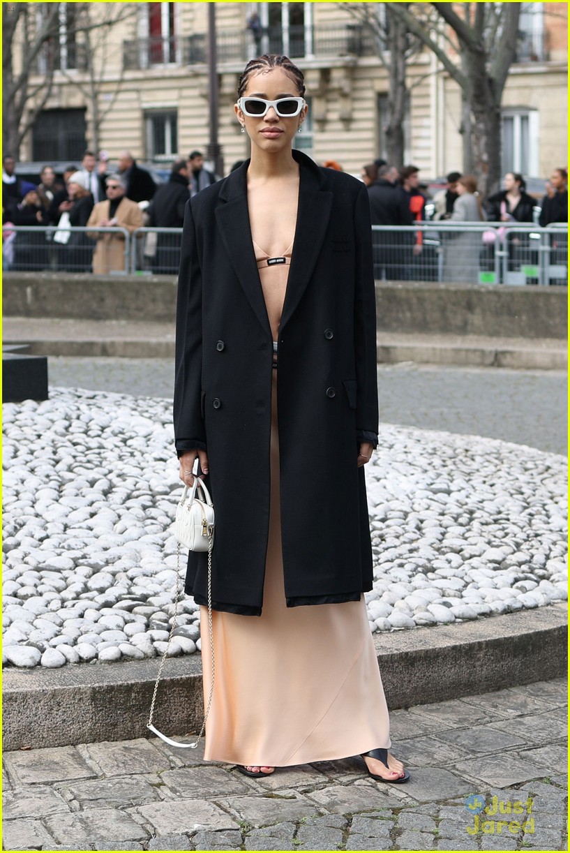 Jasmin Savoy Brown Steps Out For Miu Miu Fashion Show Just Hours After 'Scream VI' Premiere