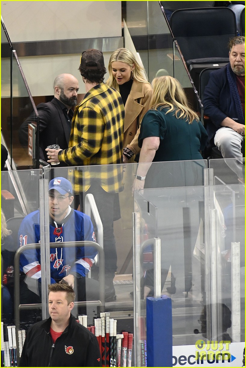 Kelsea Ballerini Holds Hands with Boyfriend Chase Stokes While Attending Hockey Game in NYC