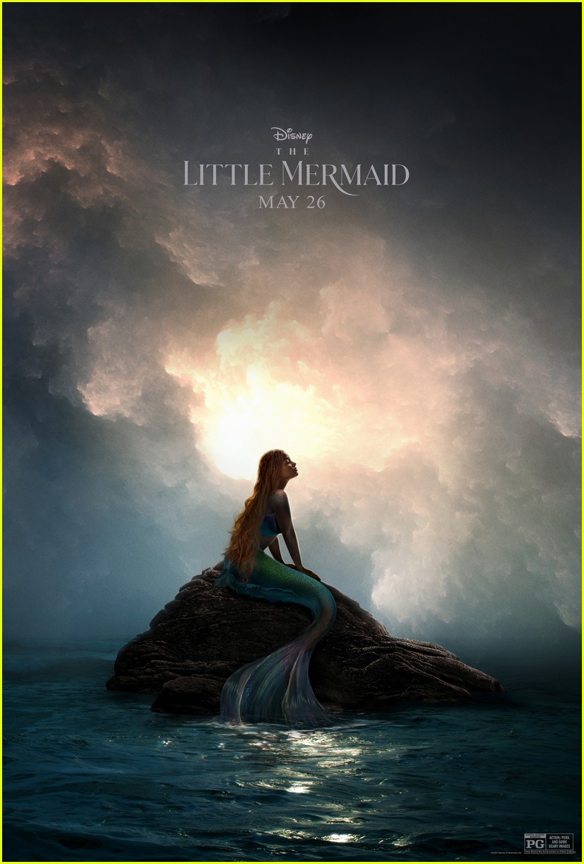 Halle Bailey Recreates OG 'The Little Mermaid' Pose on New Poster