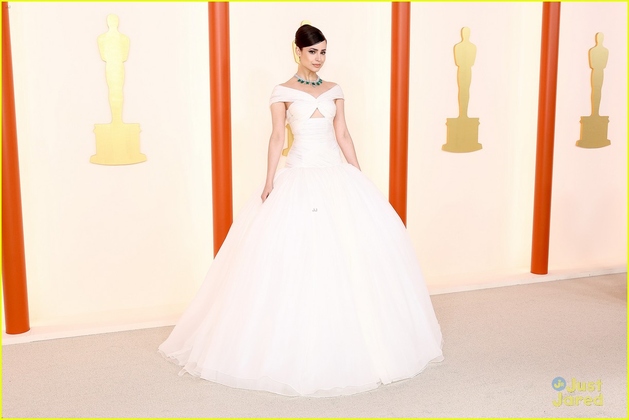 Sofia Carson is a Vision In White at the Oscars 2023 Ahead of Debut Performance