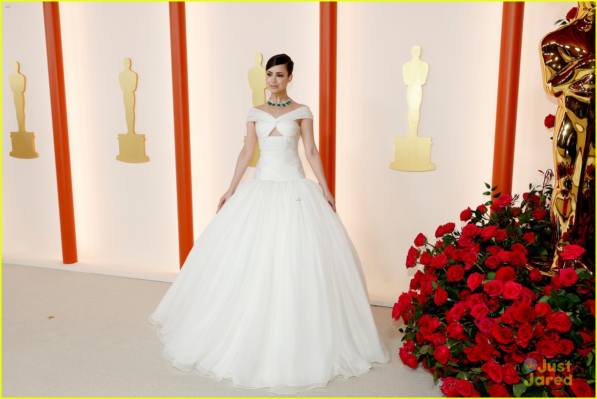 Sofia Carson is a Vision In White at the Oscars 2023 Ahead of Debut Performance