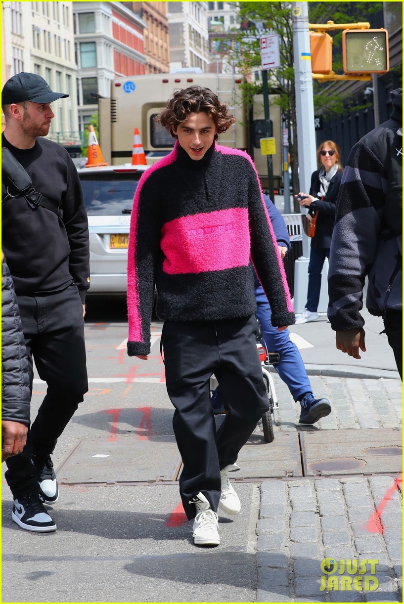 Timothee Chalamet Can Barely Contain His Smile While Getting Back to Work on New Commercial!