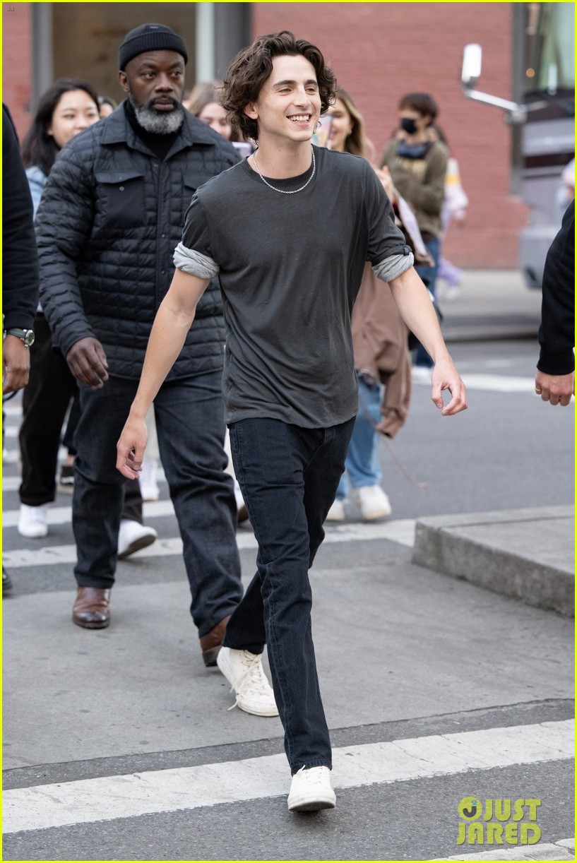 Timothee Chalamet Can Barely Contain His Smile While Getting Back to Work on New Commercial!