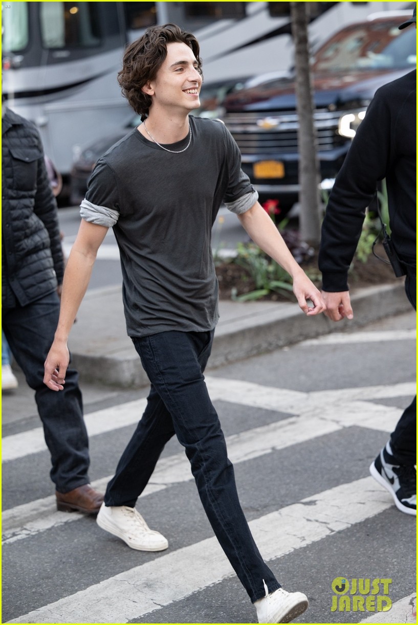Timothee Chalamet Can Barely Contain His Smile While Getting Back to Work on New Commercial!