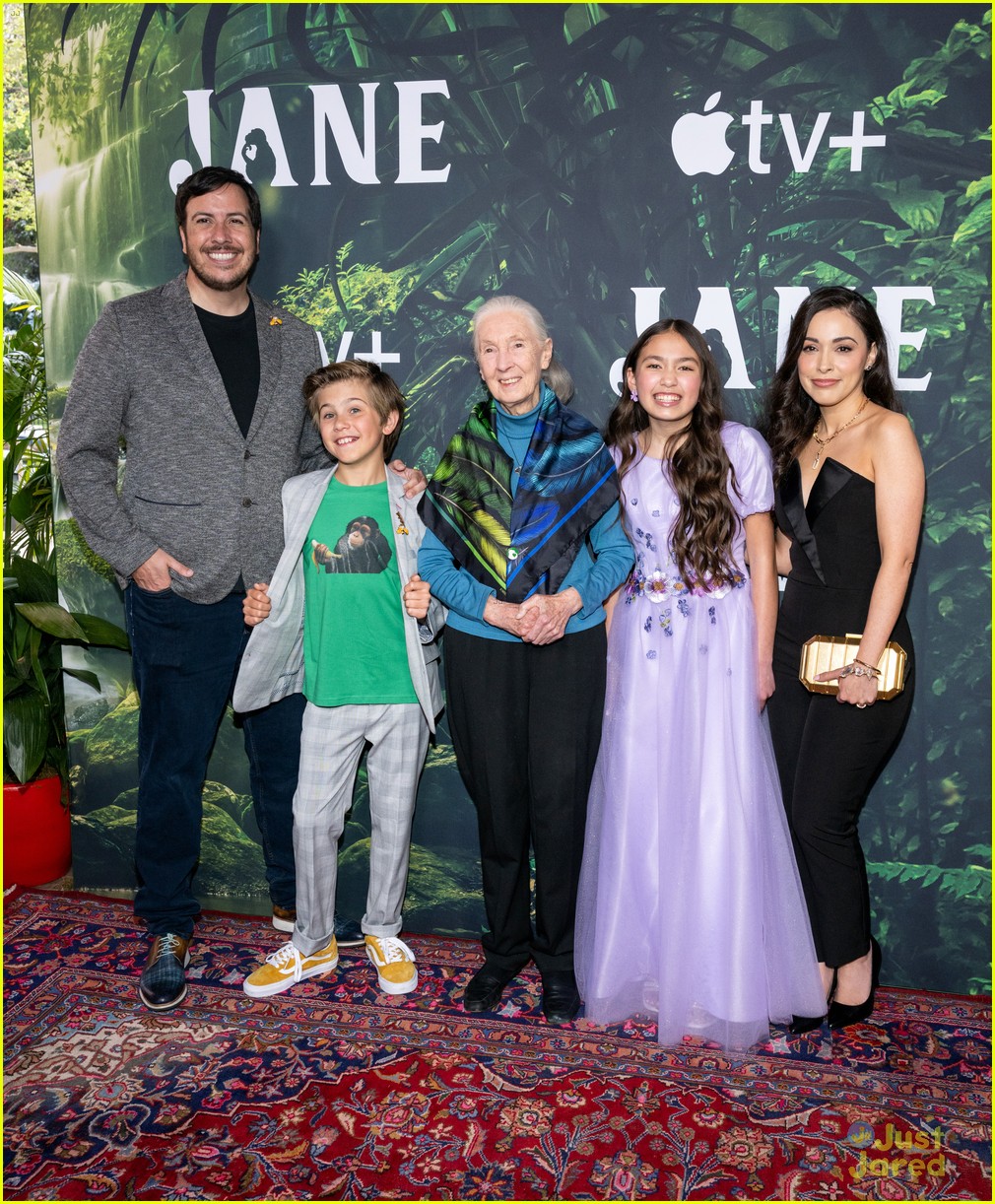 Dr Jane Goodall Joins Ava Louise Murchison & Mason Blomberg at 'Jane' Premiere