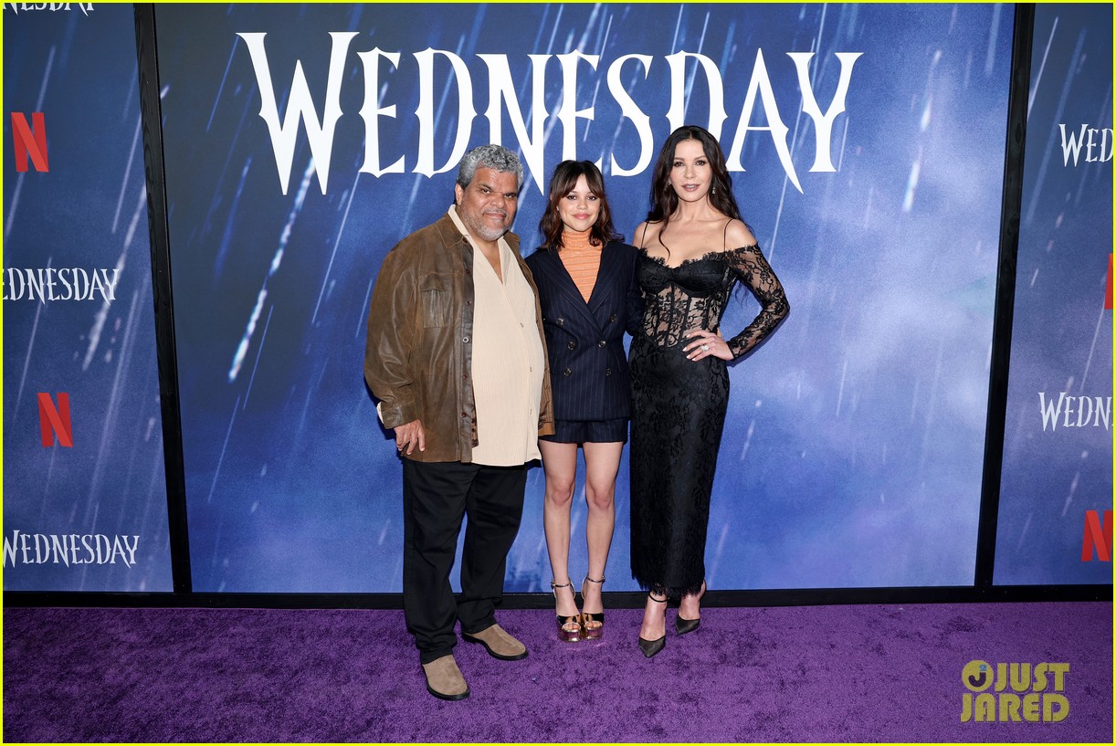 Jenna Ortega Links Up With 'Wednesday' Co-Stars Catherine Zeta-Jones and Gwendoline Christie