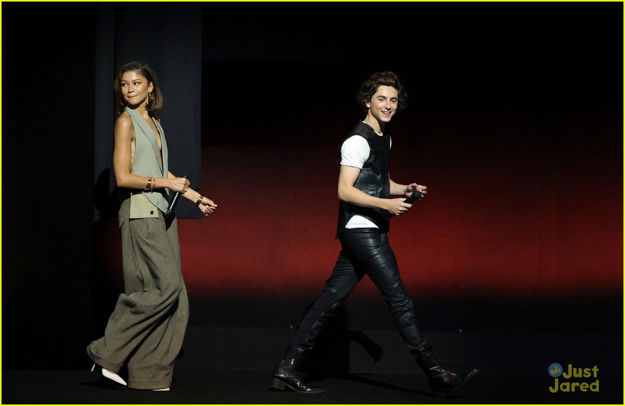 Zendaya & Timothee Chalamet Reunite at CinemaCon in Las Vegas for 'Dune: Part 2'
