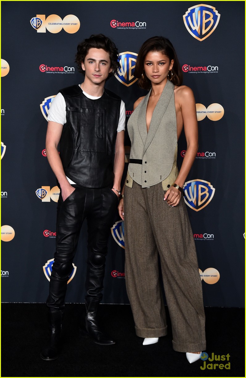 Zendaya & Timothee Chalamet Reunite at CinemaCon in Las Vegas for 'Dune: Part 2'