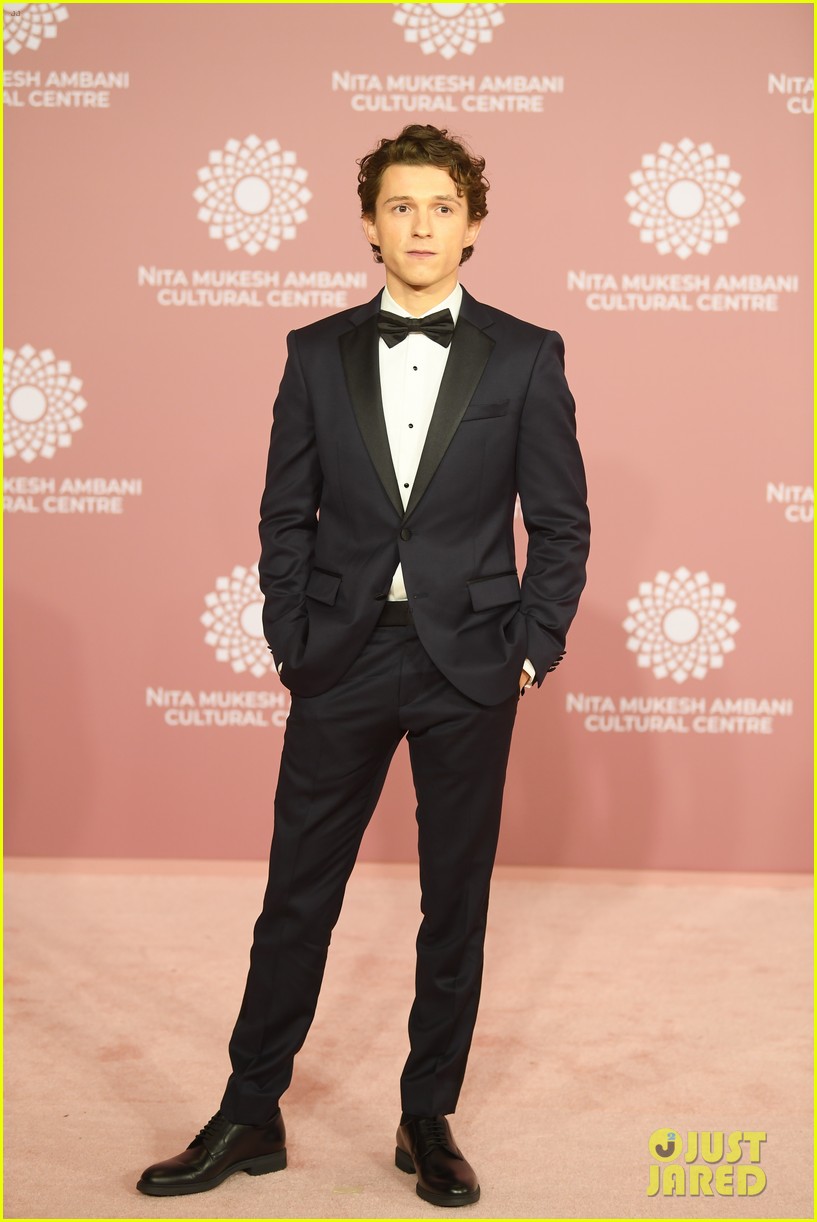 Zendaya & Tom Holland Dress Up for Cultural Center Opening During Trip to Mumbai