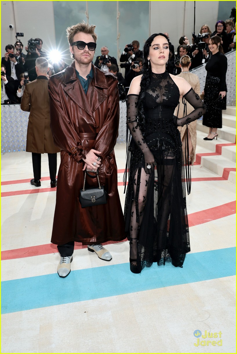 Billie Eilish Goes Sheer for Met Gala 2023 with Brother Finneas