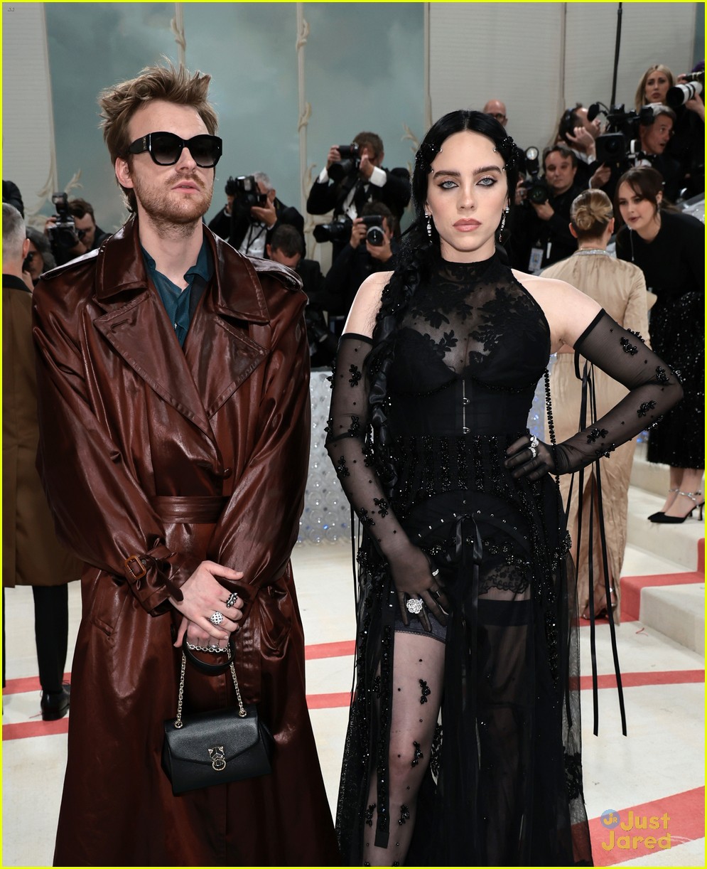 Billie Eilish Goes Sheer for Met Gala 2023 with Brother Finneas