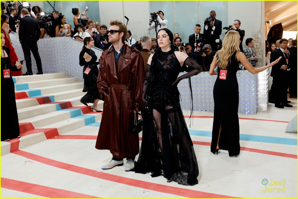 Billie Eilish Goes Sheer for Met Gala 2023 with Brother Finneas